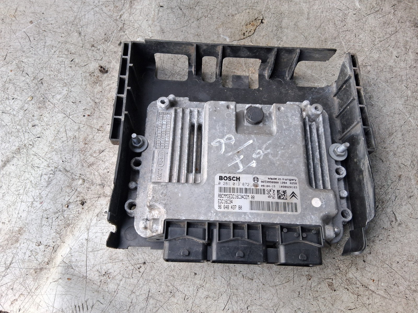 2006 PEUGEOT 307 ECU ENGINE CONTROL UNIT 9653958980
