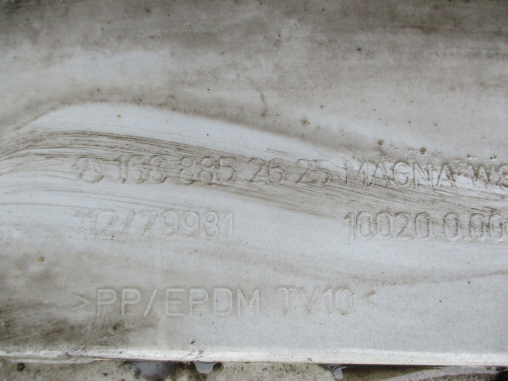 MERCEDES BENZ A CLASS 2002 COMPLETE REAR BACK BUMPER TRIM STRIP WHITE 1688852625