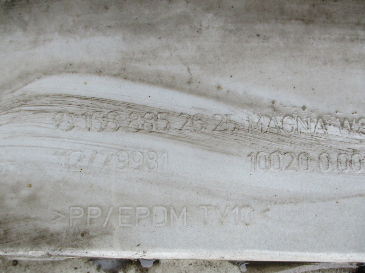 MERCEDES BENZ A CLASS 2002 COMPLETE REAR BACK BUMPER TRIM STRIP WHITE 1688852625