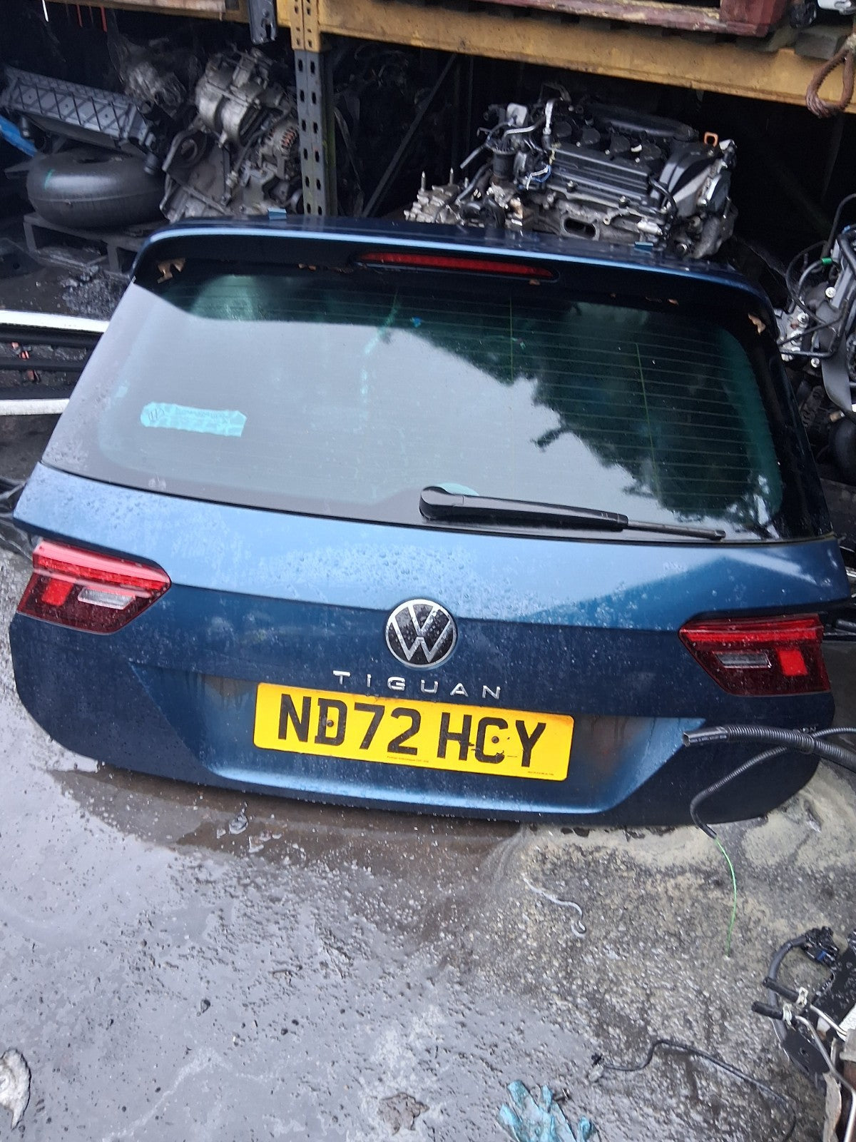 2023 VOLKSWAGEN TIGUAN MK2 FACELIFT BARE TAILGATE BOOTLID CARIBBEAN BLUE LD5N