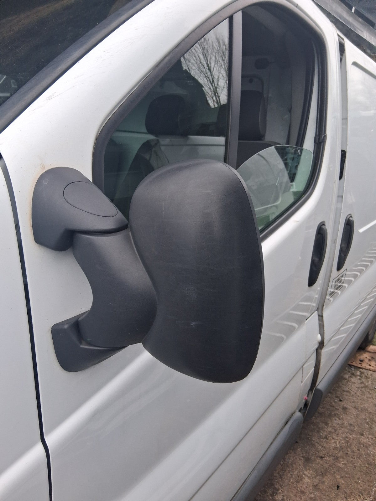2014 VAUXHALL VIVARO MK1 NSF PASSENGER SIDE FRONT LEFT WING MIRROR BLACK