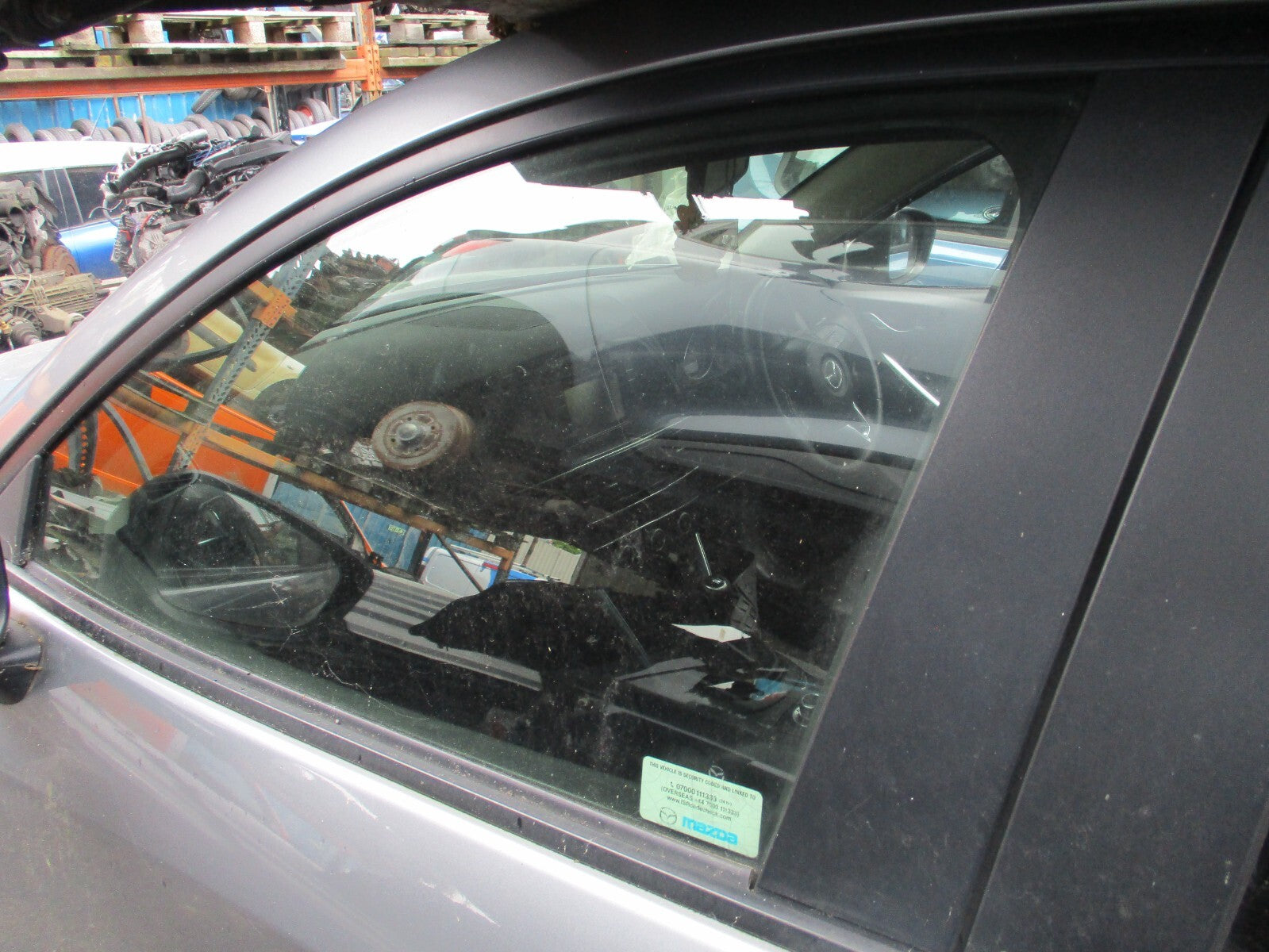 2013 MAZDA CX 5 MK1 NSF PASSENGER SIDE FRONT WINDOW GLASS