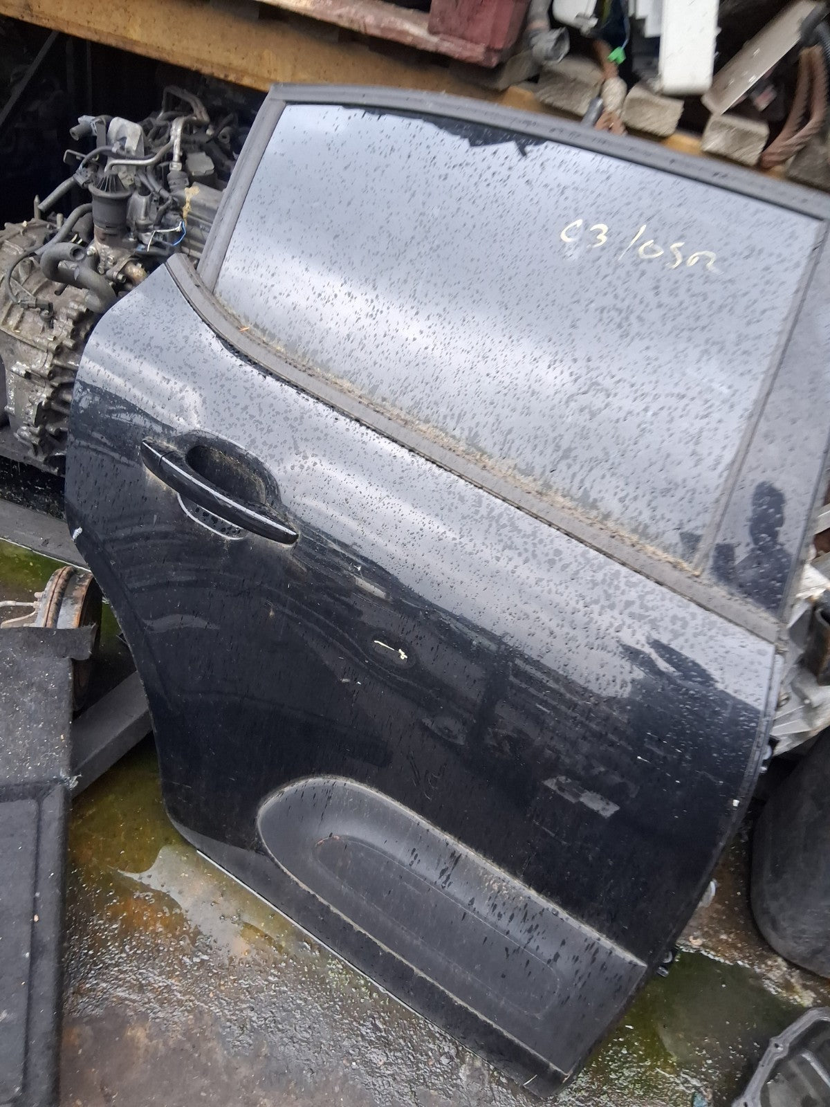 2021 CITROEN C3 MK3 OSR DRIVER SIDE FRONT RIGHT COMPLETE DOOR BLACK