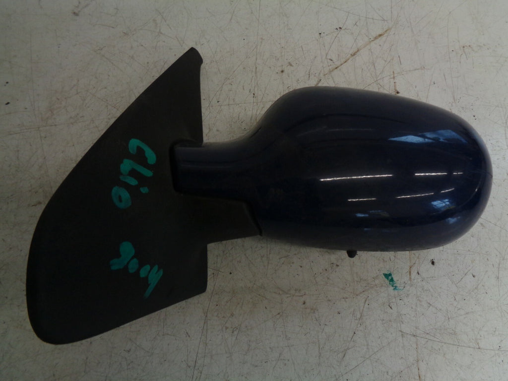 RENAULT CLIO MK2 2004 NS PASSENGER SIDE WING MIRROR DOOR MIRROR BLUE