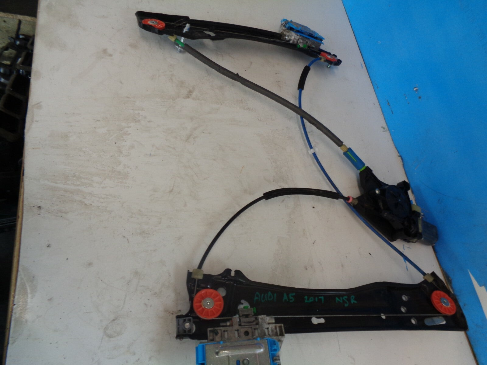 AUDI A5 2017 MK2 8W6 NSR PASSENGER REAR ELECTRIC WINDOW REGULATOR AND SWITCH