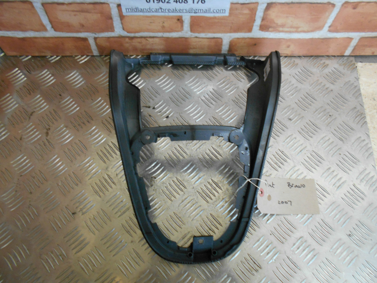 FIAT BRAVO MK2 2007 CENTRE CONSOLE GEAR STICK SURROUND TRIM 735431189