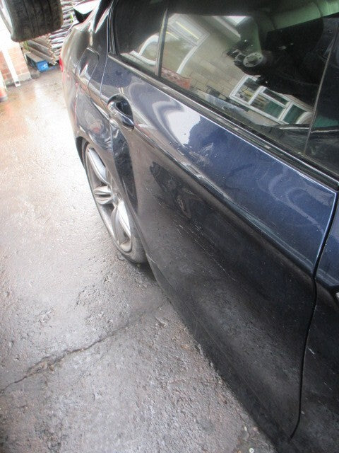 2012 BMW 5 SERIES F10 OSR DRIVER SIDE REAR BARE DOOR IMPERIAL BLUE A89