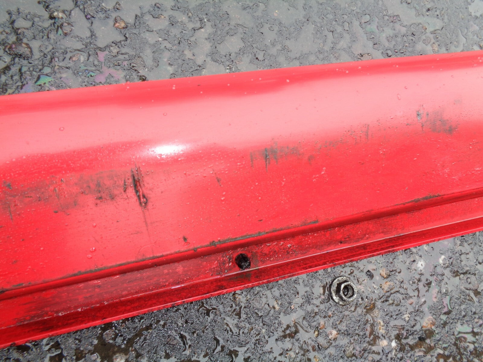 VAUXHALL CORSA E 2017 3 DOOR OS DRIVER RIGHT SIDE SKIRT RED