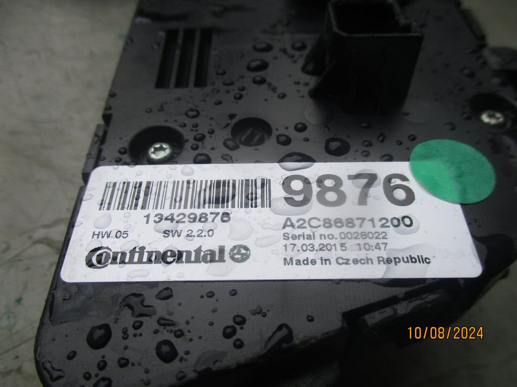 2016 VAUXHALL ZAFIRA C AIR CON HEATER CONTROL PANEL A2C86871200