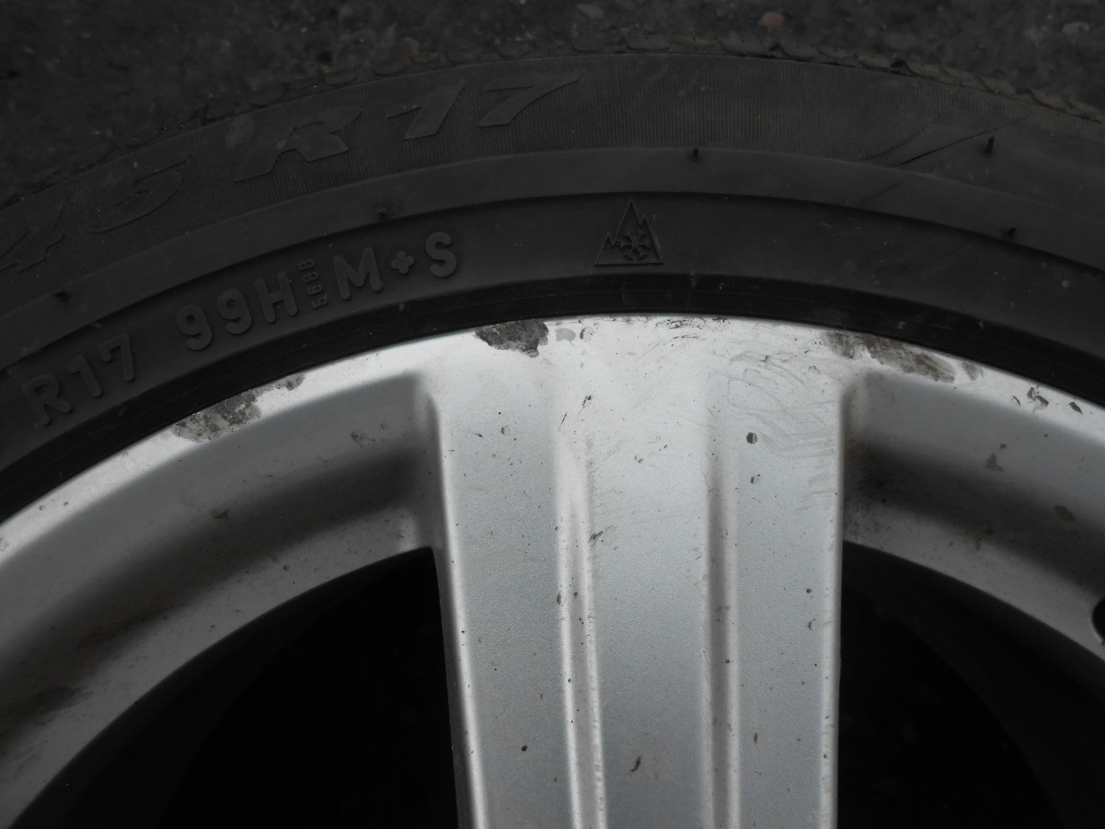 MERCEDES E CLASS W212 2016 5 SPOKE ALUMINIUM ALLOY WHEEL 245/45 R17 REF002