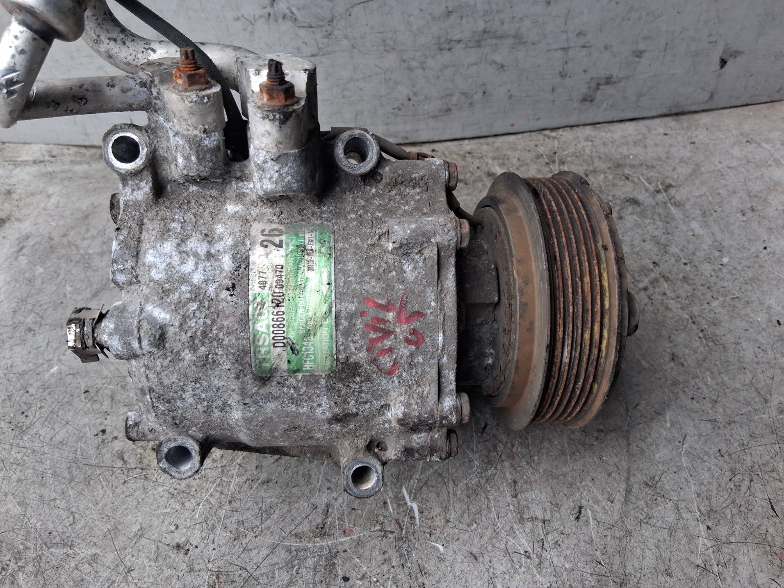 2005 HONDA CIVIC MK7 3 DOOR AC AIR CON COMPRESSOR PUMP 38800PLAE021