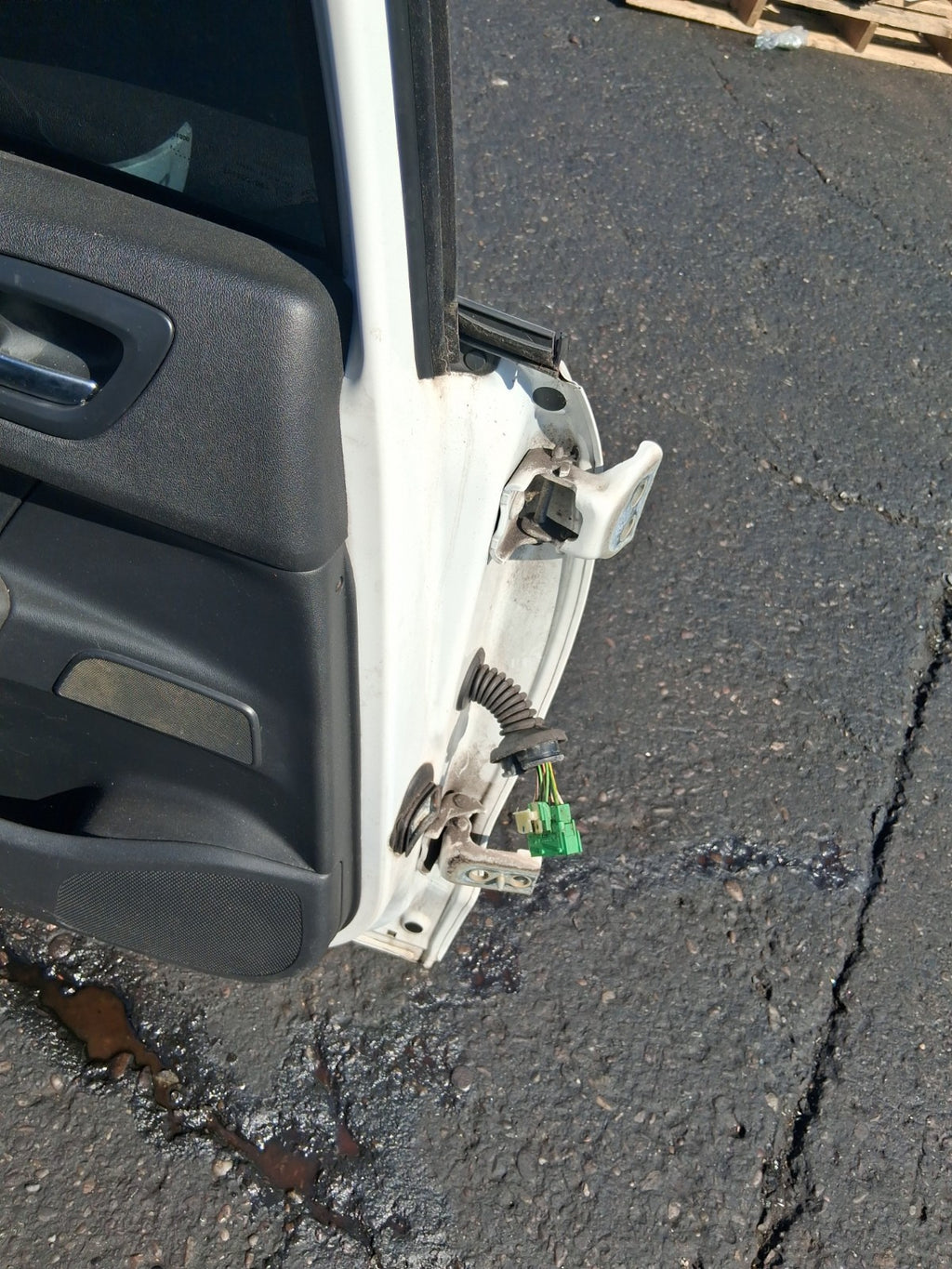 2013 CITROEN C4 MK2 NSR PASSENGER SIDE REAR LEFT COMPLETE DOOR WHITE