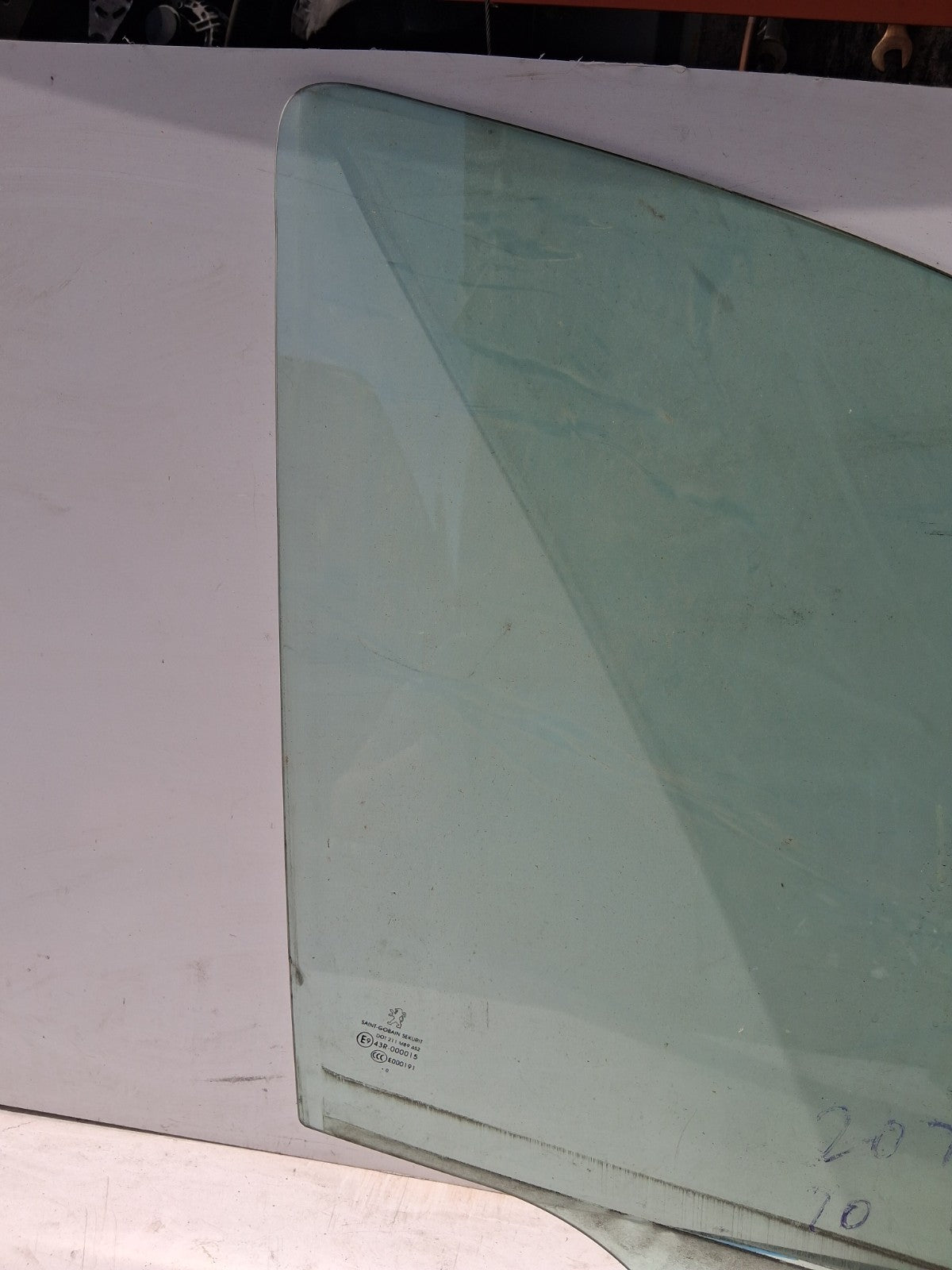 2010 PEUGEOT 207 HATCHBACK OSF DRIVER SIDE FRONT RIGHT WINDOW GLASS