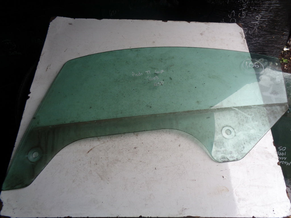 AUDI TT 2003 MK1 COUPE NS PASSENGER SIDE FRONT DOOR WINDOW GLASS