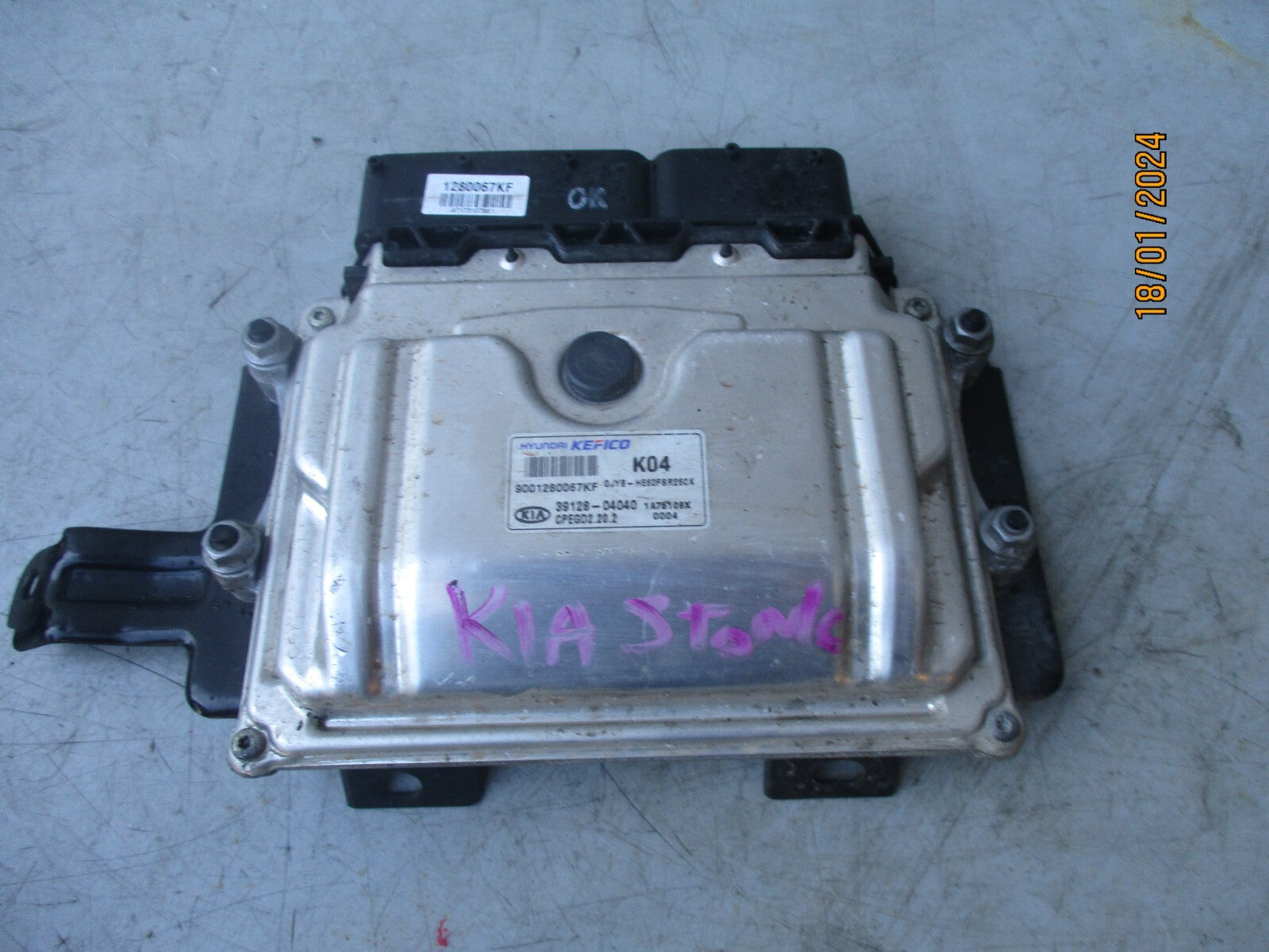 KIA STONIC 2018 1.0 PETROL ECU ENGINE CONTROL UNIT 3912804040