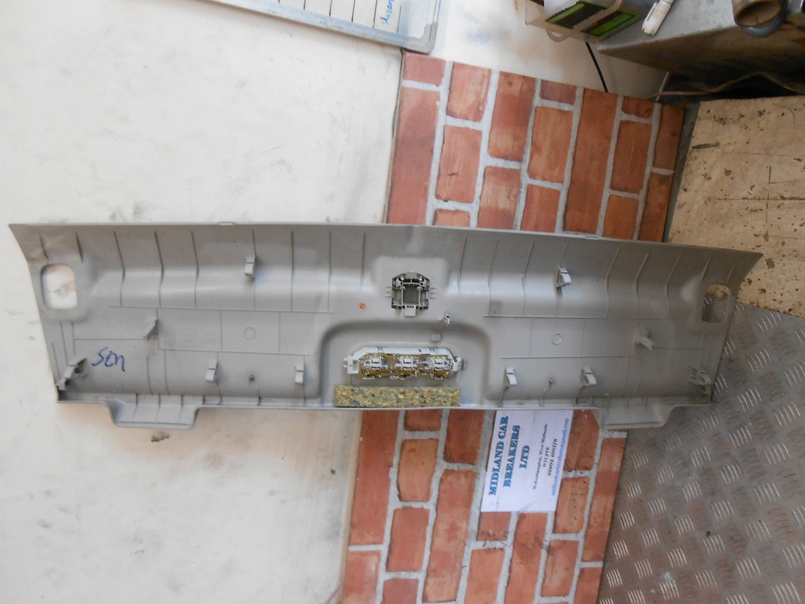 RENAULT MEGANE CC MK2 2005 FRONT INTERIOR LIGHT ROOF SUN VISOR BOARD 8200128577