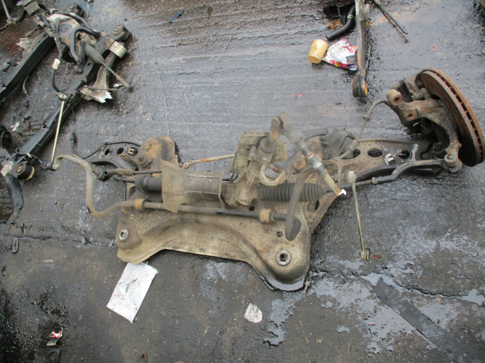 RENAULT TRAFIC 1.9 DCI 2014 MK2 FRONT AXLE LEG HUBS CALIPER SUBFRAME DRIVE SHAFT