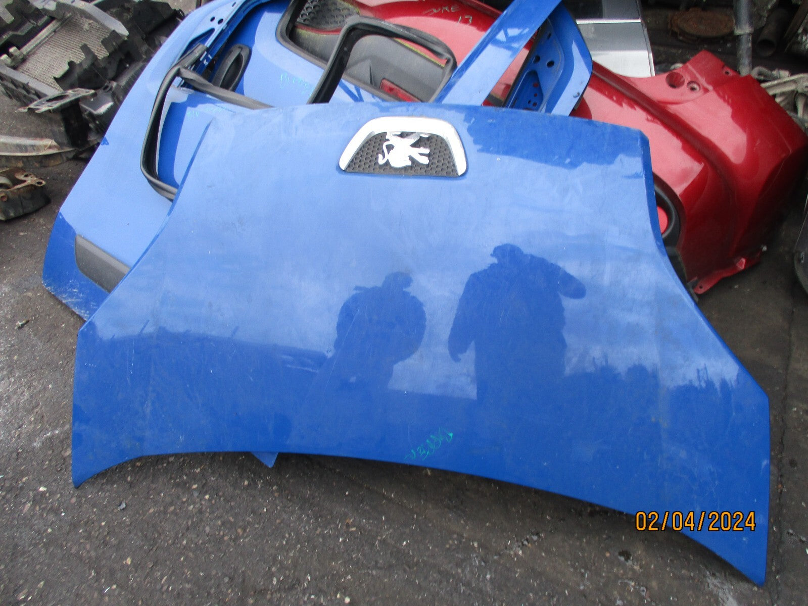 2015 PEUGEOT BIPPER FRONT BONNET PANEL BLUE