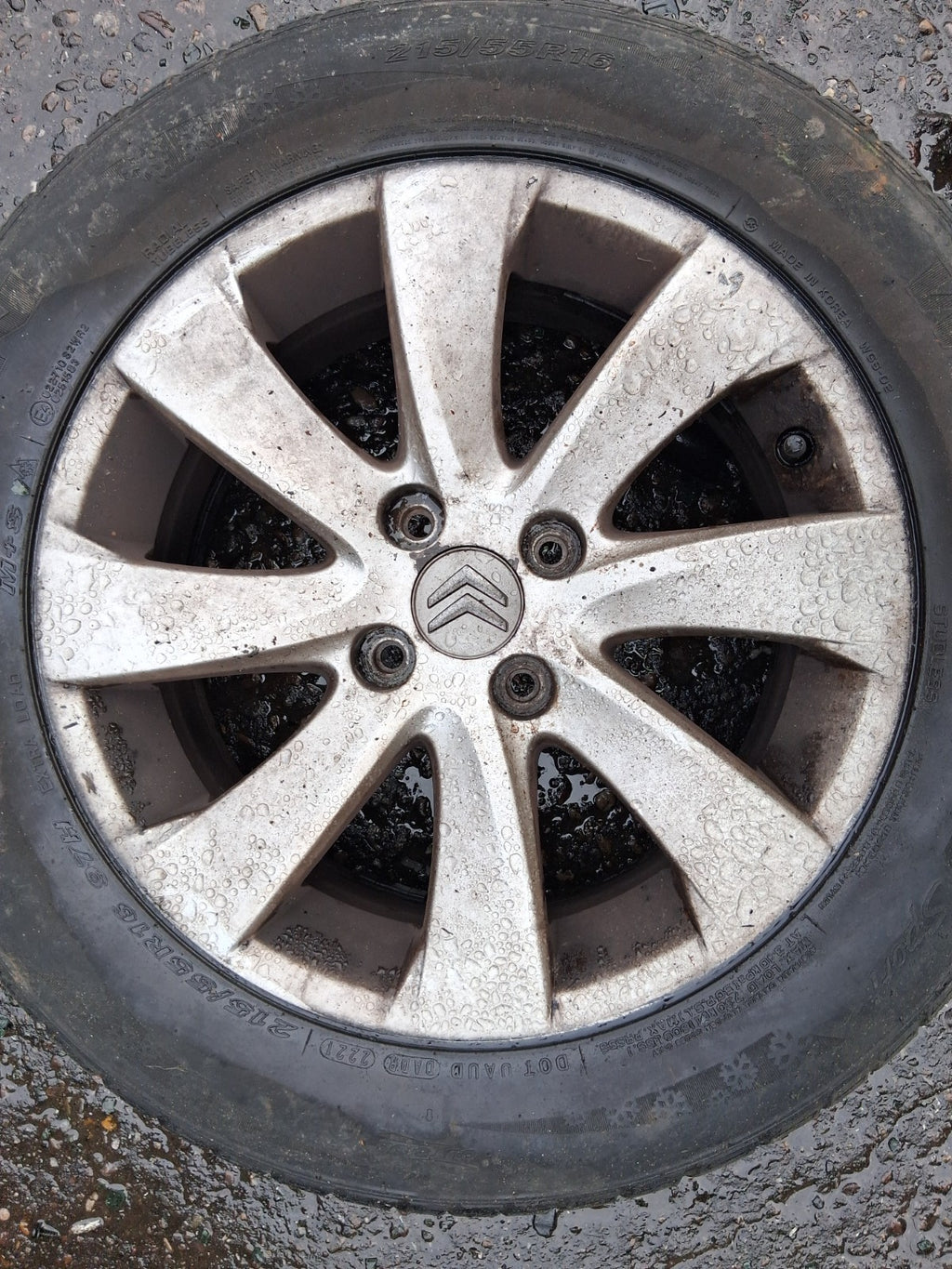 2008 CITROEN C4 PICASSO 16 INCH ALLOY WHEEL WITH TYRE 215/55R16