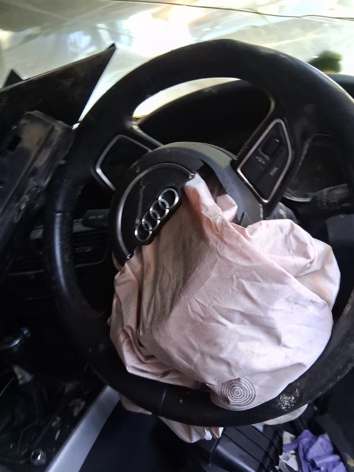 2015 AUDI A5 HATCHBACK MULTIFUNCTIONAL STEERING WHEEL BLACK
