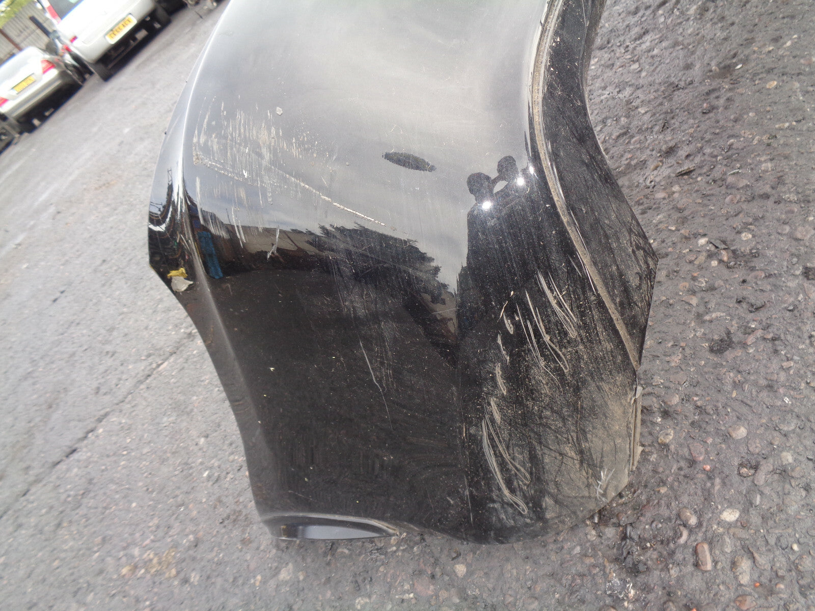 MERCEDES BENZ SLK 2010 COMPLETE REAR BUMPER BLACK A1718854125