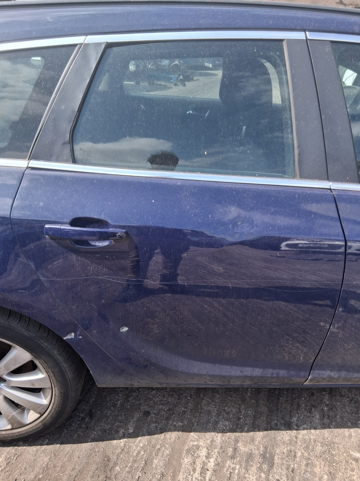 2013 VAUXHALL ASTRA J ESTATE OSR DRIVER SIDE REAR RIGHT COMPLETE DOOR BLUE