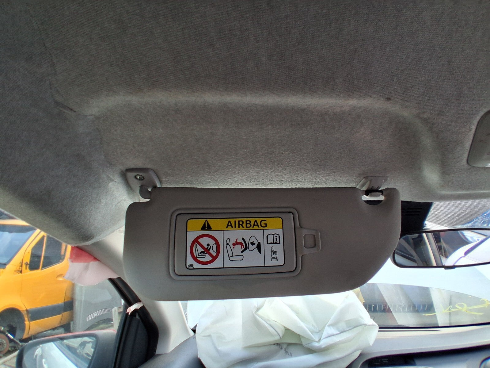 2020 TOYOTA AYGO MK2 NSF PASSENGER SIDE FRONT INTERIOR SUN VISOR
