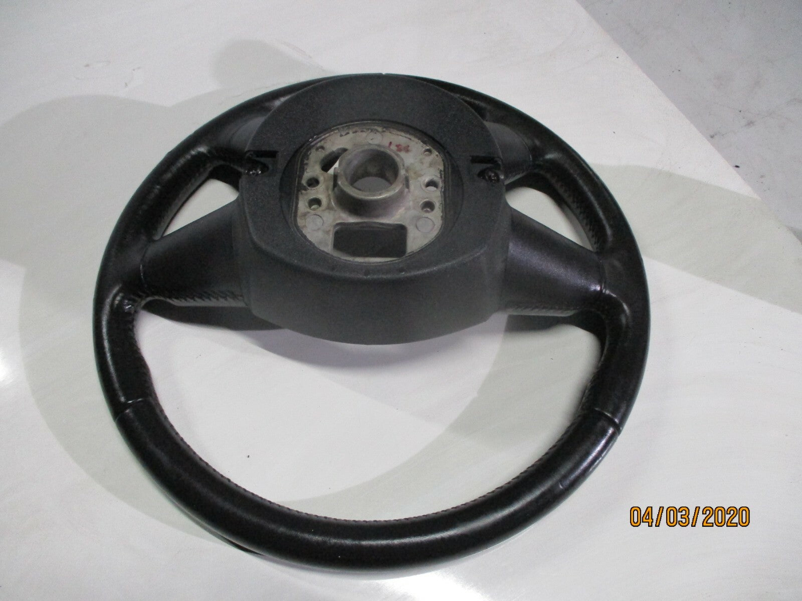 AUDI A6 C6 2008 4 SPOKE MULTI FUNCTION MODE LEATHER STEERING WHEEL 4F0419091DB
