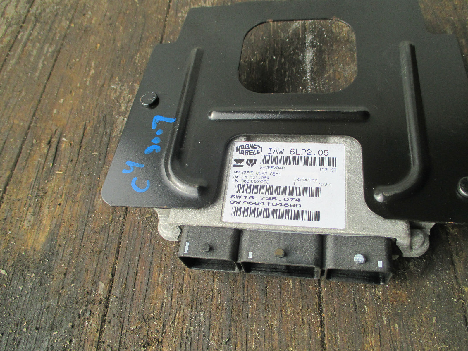 CITROEN C4 2007 1.4 PETROL ECU ENGINE CONTROL MODULE UNIT 9664164680