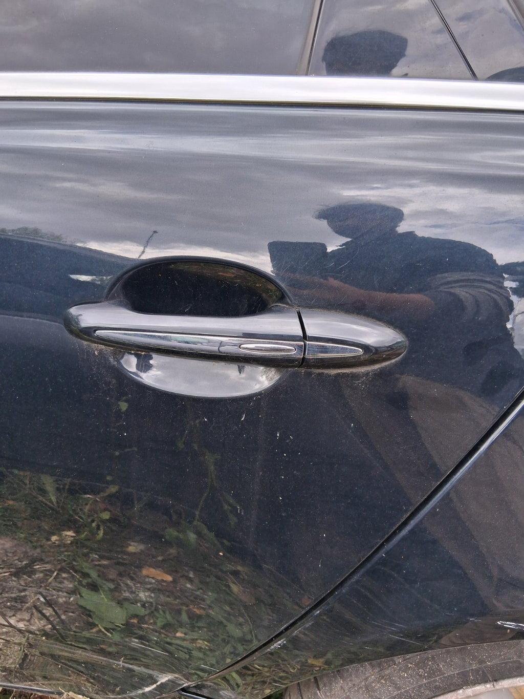 2012 JAGUAR XJ X351 NSR PASSENGER SIDE REAR BARE DOOR MIDNIGHT BLACK MET PEF