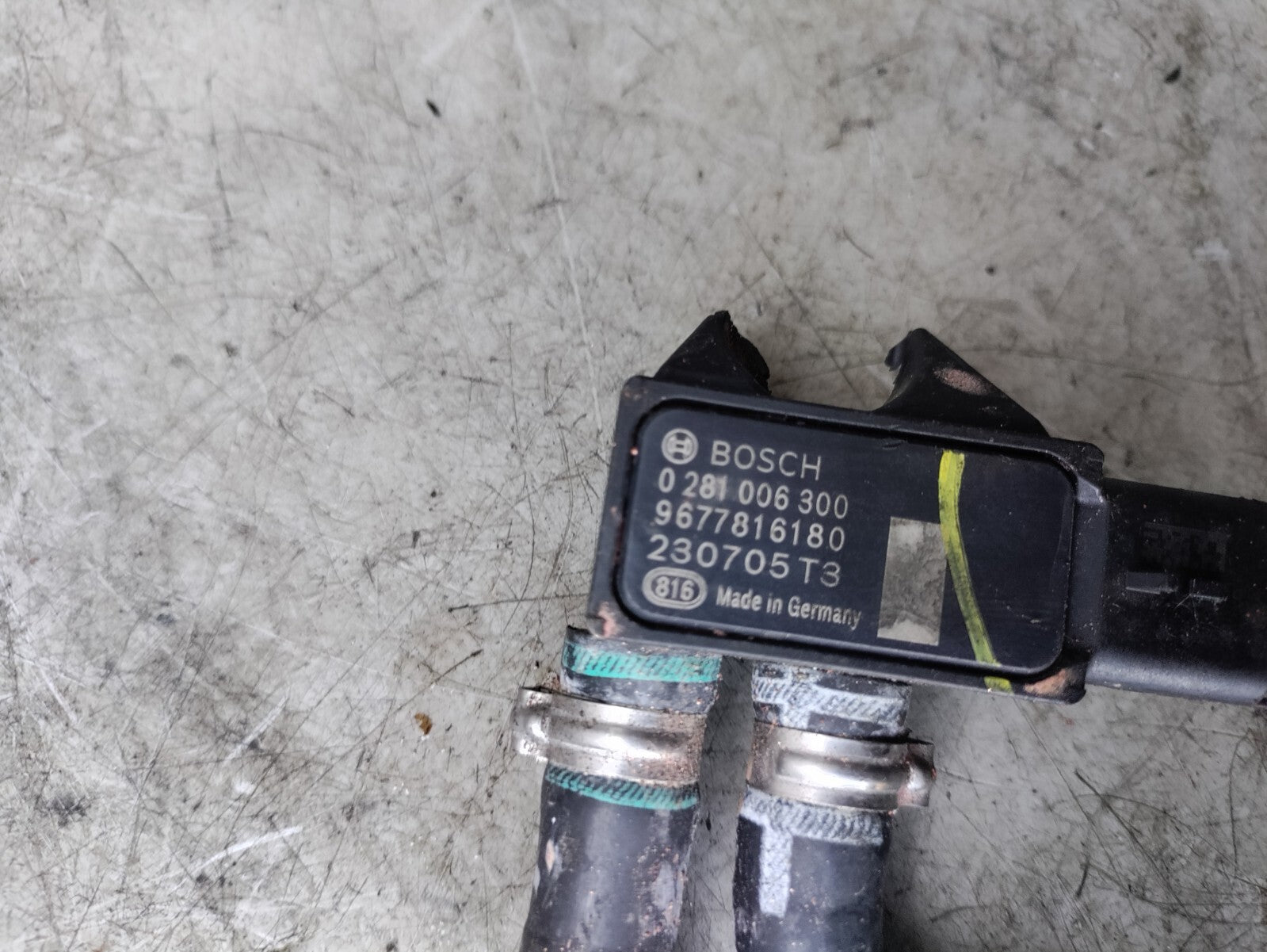 2010 CITROEN C3 1.4 DIESEL EXHAUST GAS PRESSURE SENSOR 9677816180