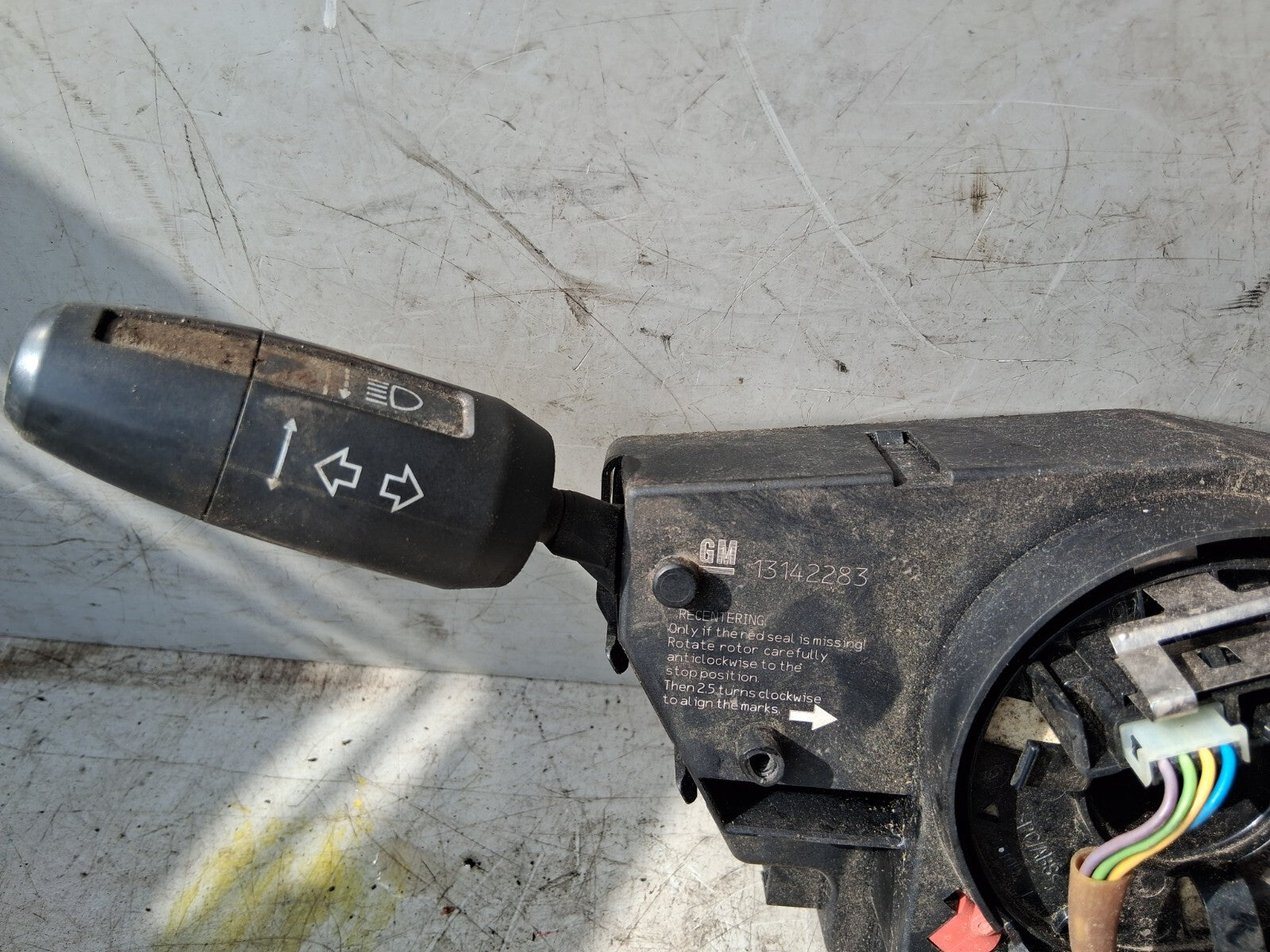2012 VAUXHALL CORSA D INDICATOR WIPER STALK SWITCH WITH SQUIB 13142283