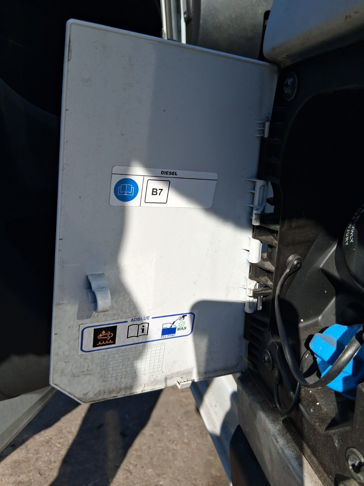 2025 CITROEN RELAY MK3 FUEL FILLER FLAP WHITE