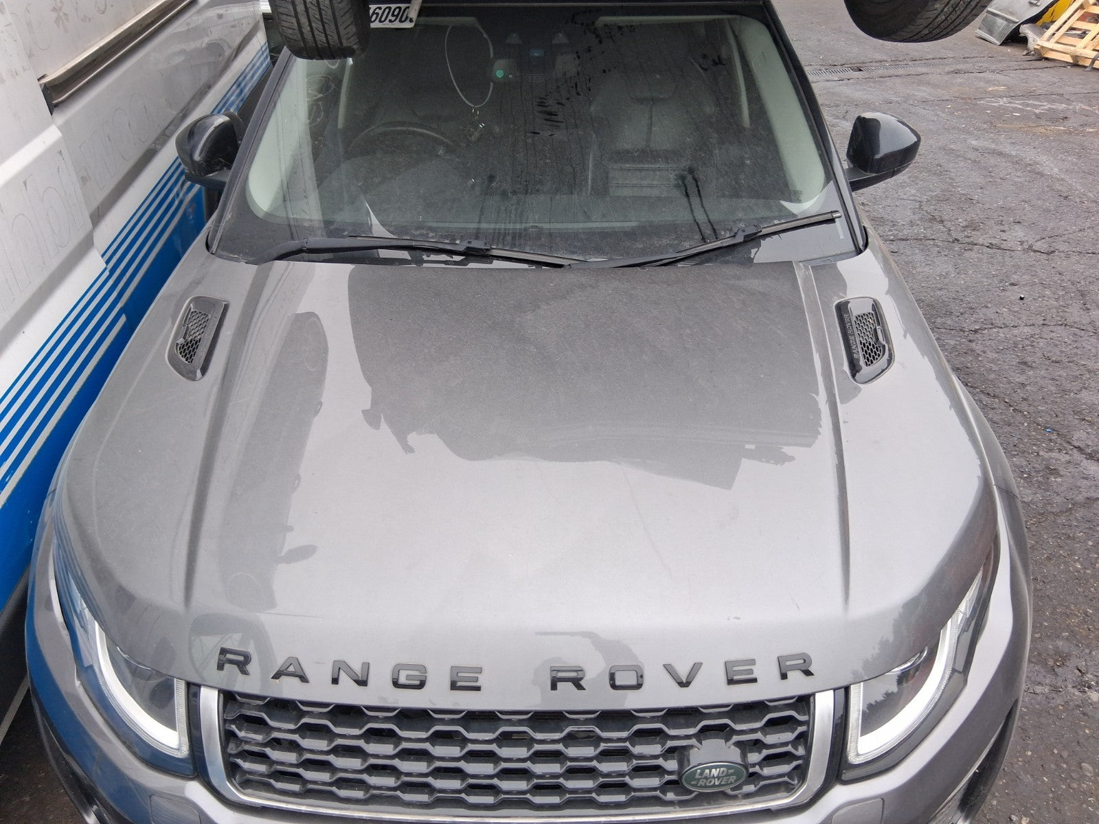 2016 RANGE ROVER EVOQUE L538 FRONT COMPLETE BONNET HOOD CORRIS GREY LRC 873