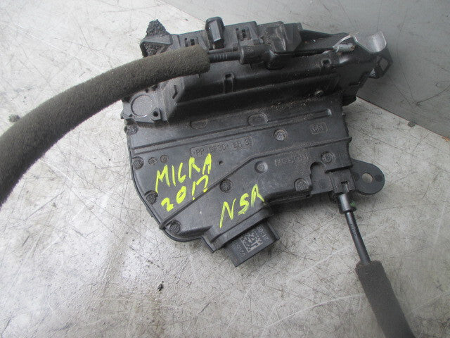 NISSAN MICRA K14 2017 PASSENGERS REAR DOOR LOCK LATCH MECHANISM NSR 825015FD0A