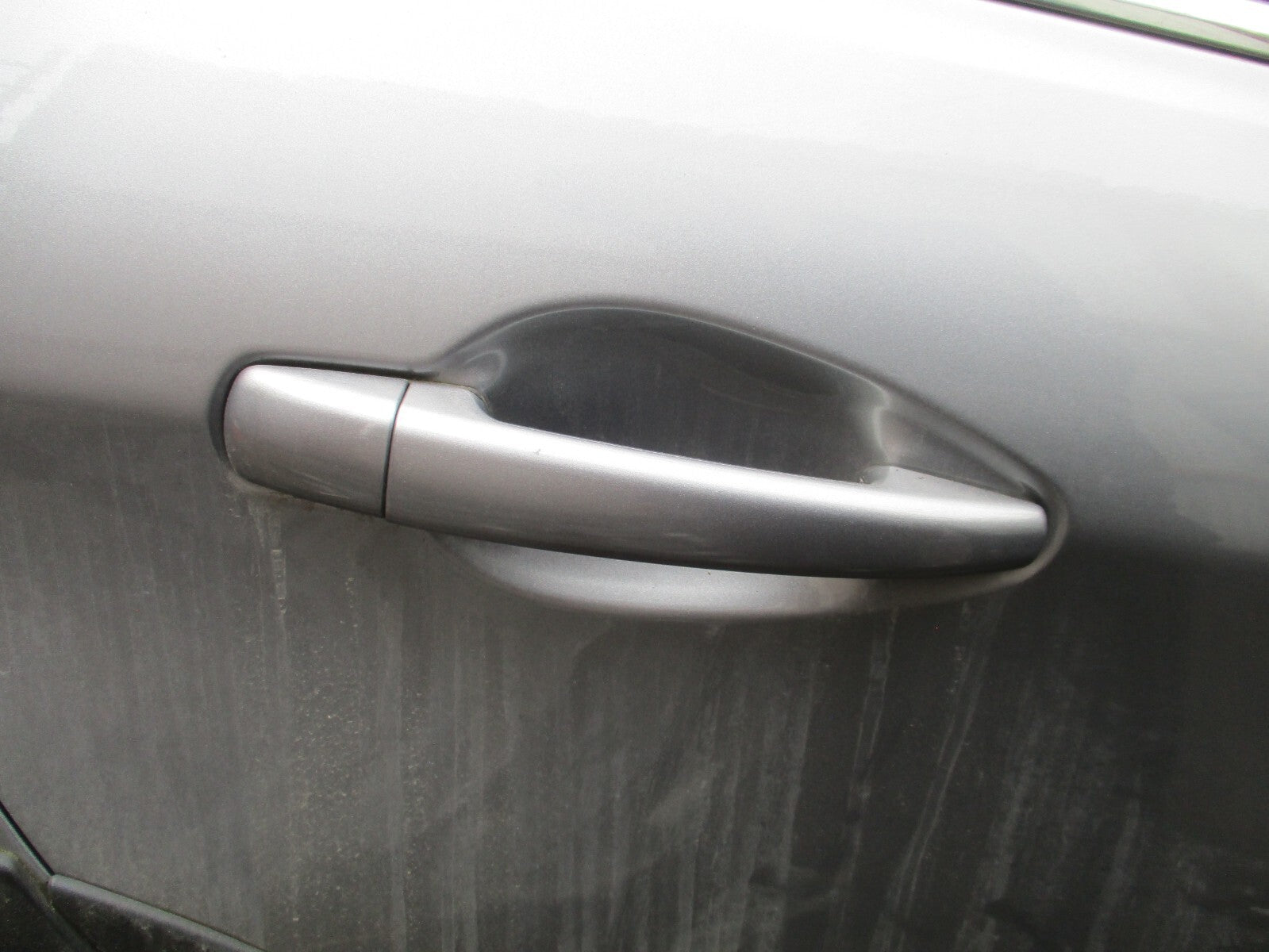 PEUGEOT 2008 2018 MK1 OSR DRIVER REAR EXTERIOR DOOR HANDLE CULUMUS GREY MET KCA