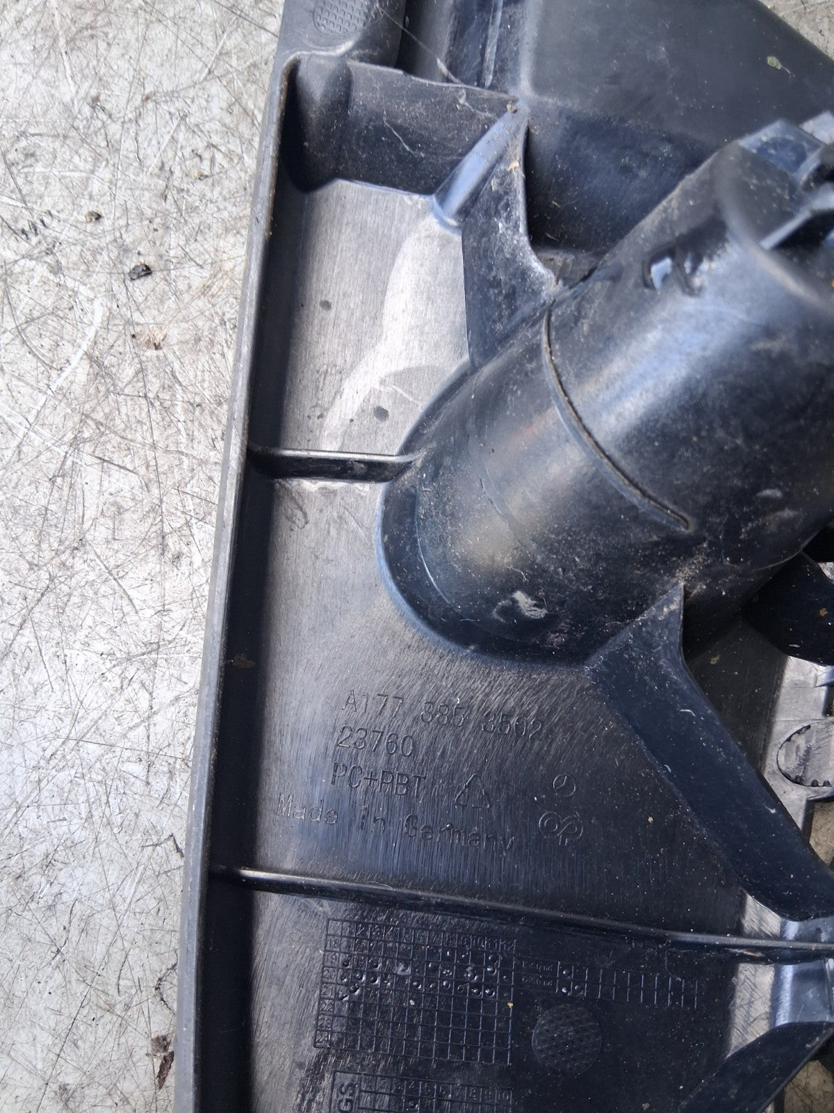 2021 MERCEDES BENZ A CLASS REAR SIDE BUMPER BRACKET A1778853502