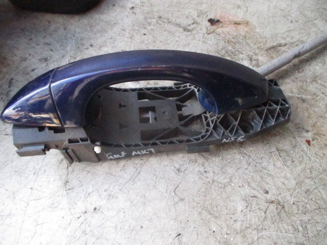 2016 VW VOLKSWAGEN GOLF MK7 NSR PASSENGER SIDE REAR EXTERIOR DOOR HANDLE
