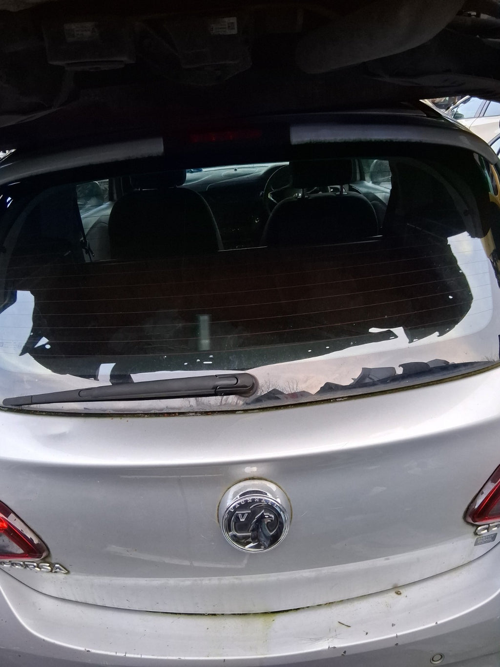 2018 VAUXHALL CORSA E 3 DOOR CORSA VAN BARE TAILGATE BOOTLID SILVER
