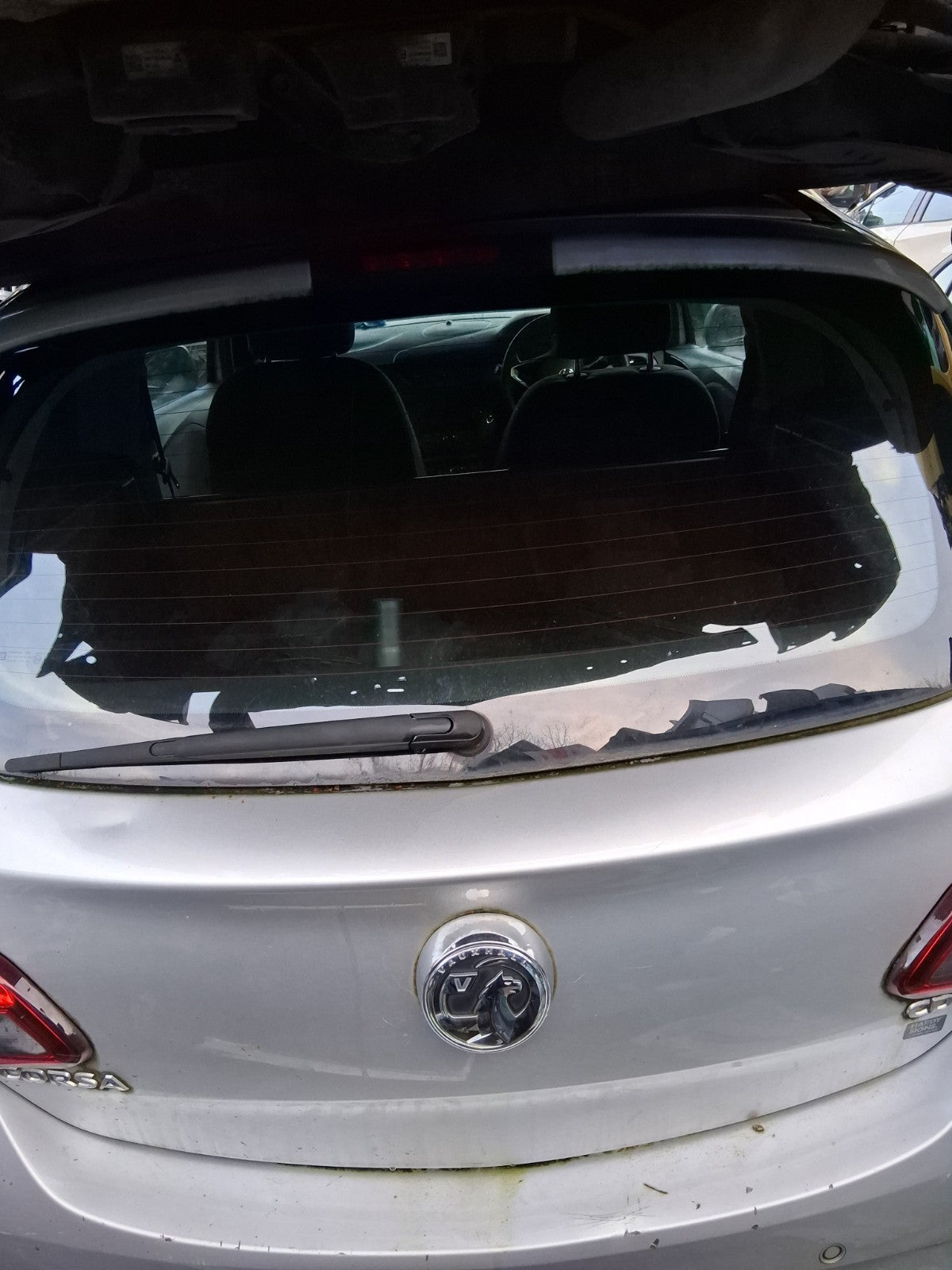2018 VAUXHALL CORSA E 3 DOOR CORSA VAN BARE TAILGATE BOOTLID SILVER