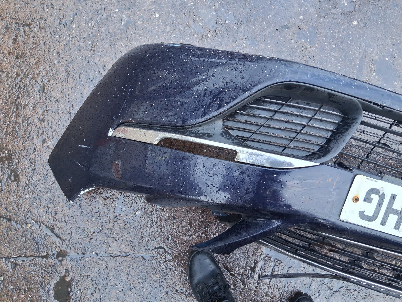 2017 PEUGEOT 308 MK2 COMPLETE FRONT BUMPER WITH GRILL GRILLE BLUE