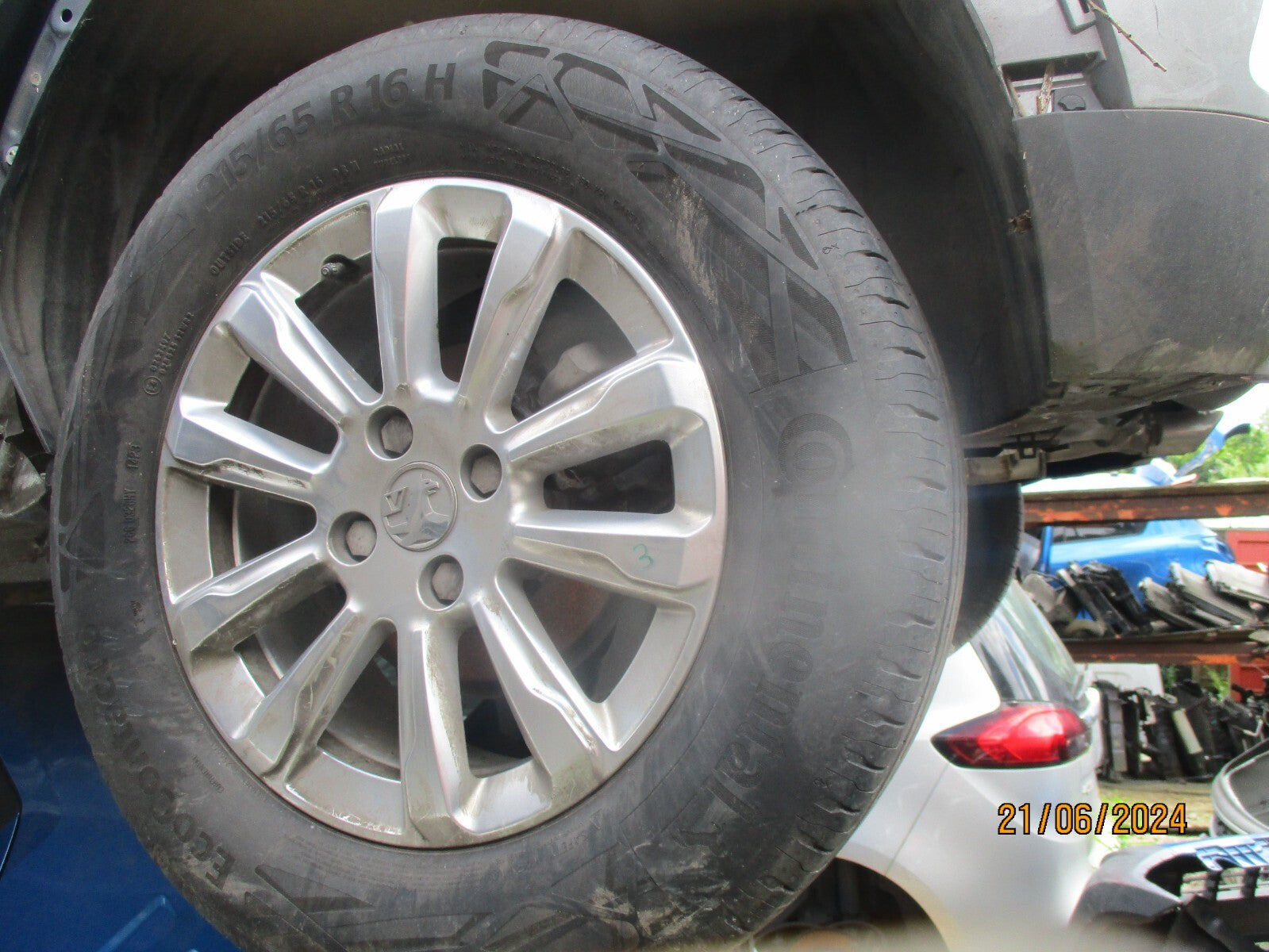 VAUXHALL MOKKA B MK2 2022 16 INCH ALLOY WHEEL WITH TYRE 215/65R16 REF 3