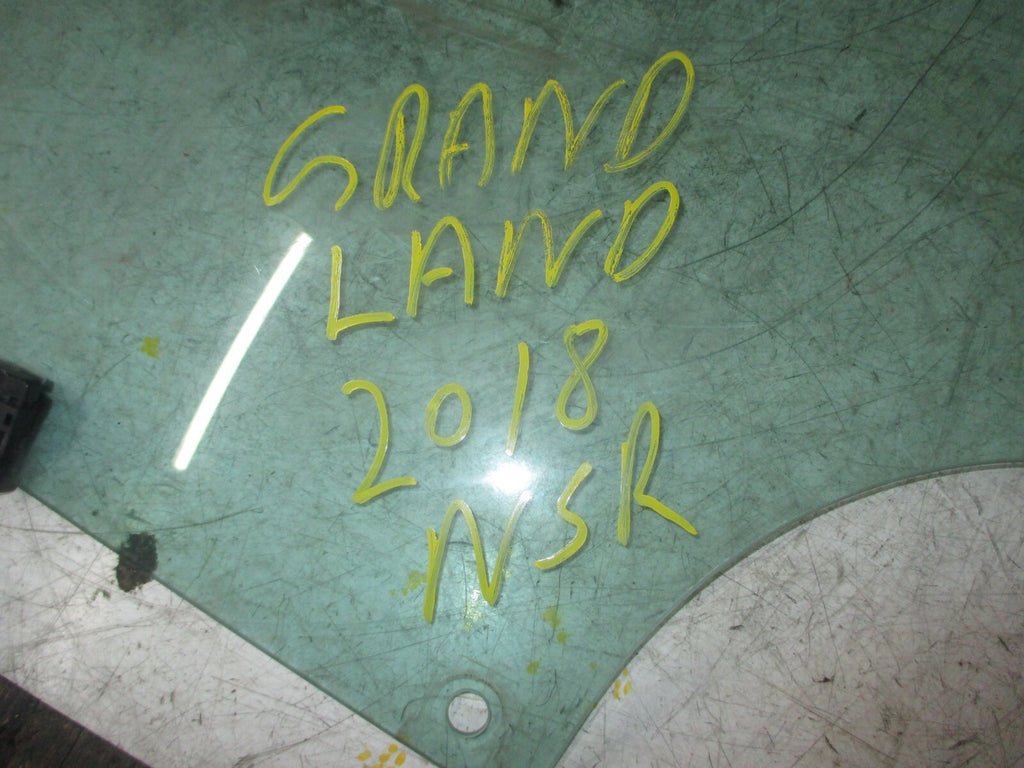 VAUXHALL GRANDLAND X 2018 5 DOOR NSR PASSENGER SIDE REAR DOOR WINDOW GLASS