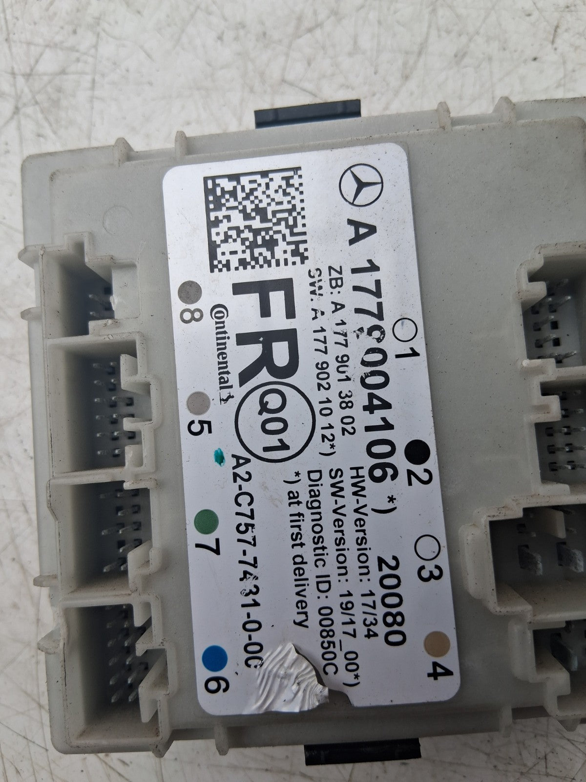 2020 MERCEDES A CLASS W177 OSF DRIVER RIGHT SIDE DOOR CONTROL MODULE A1779004106