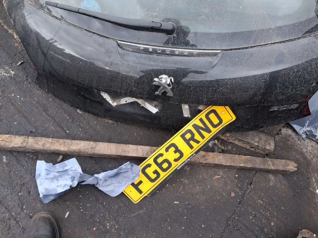 2014 PEUGEOT 208 COMPLETE REAR BOOTLID TAILGATE PEARL BLACK KTV