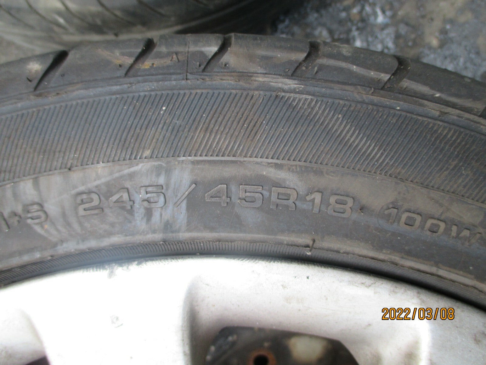 VAUXHALL INSIGNIA MK1 2015 10 SPOKE ALLOY WHEEL & TYRE 245/45R18 GRENLANDER ZEAL