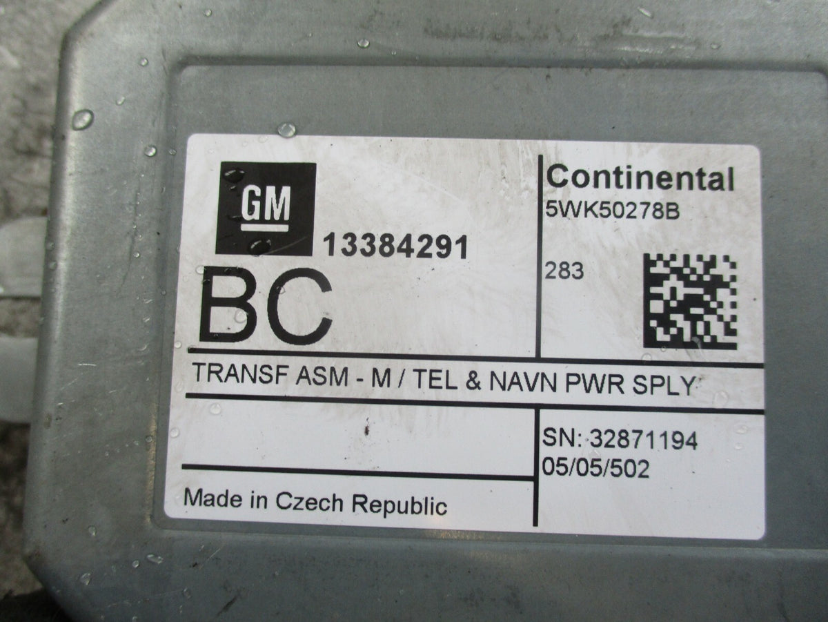VAUXHALL CORSA D TELEPHONE NAVIGATION SUPPLY MODULE 13384291