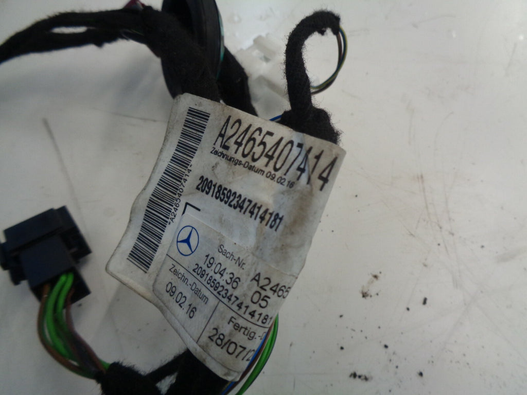 MERCEDES BENZ A-CLASS 2018 W176 OSF DRIVER SIDE FRONT DR WIRING LOOM A2465407414