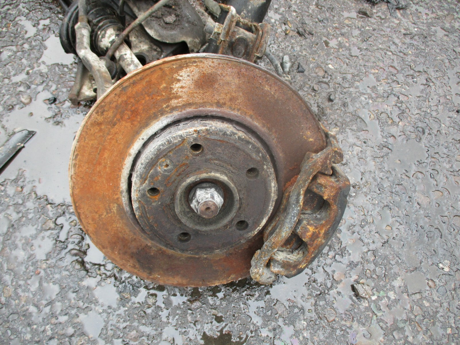 RENAULT TRAFIC 2.0 DCI 2014 MK2 COMPLETE FRONT AXLE LEGS HUBS CALIPER SUB FRAME