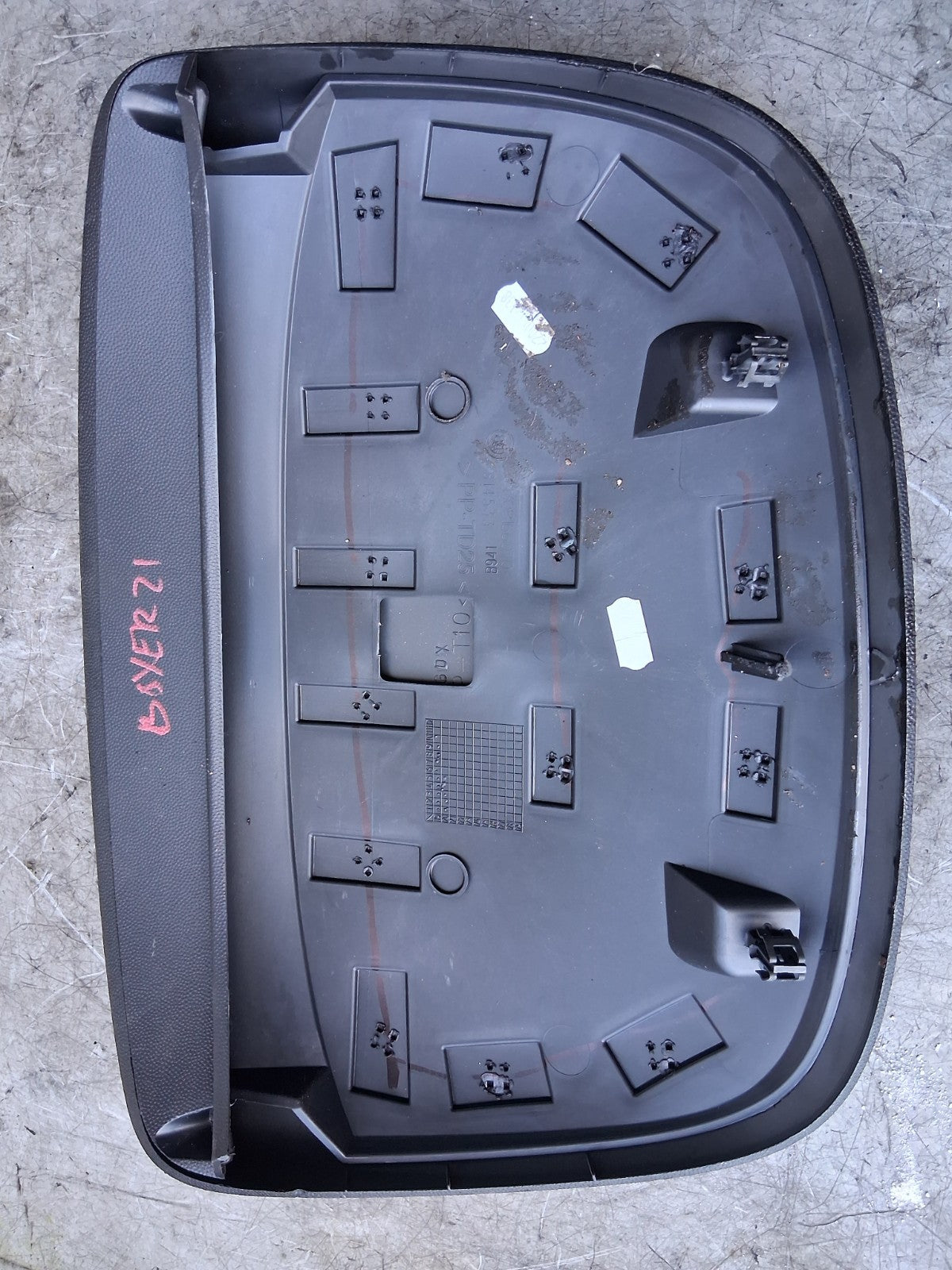 2021 PEUGEOT BOXER MK3 INSTRUMENT CLUSTER SPEEDO TOP TRIM COVER 1308166070